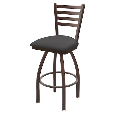 Holland Bar Stool Co 30" Swivel Bar Stool, Bronze Finish, Canter Storm Seat 41030BZ004